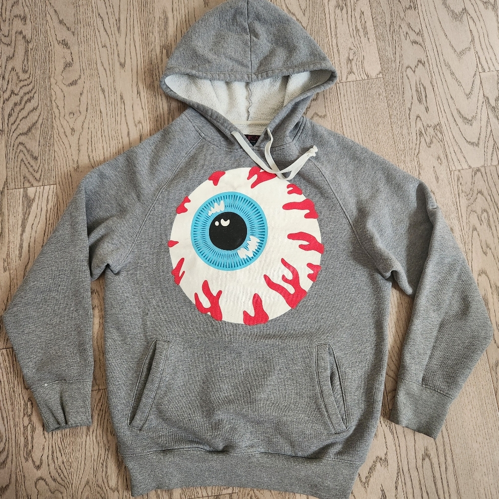 Hype Mishka Brooklyn New York Big Eye Logo Printed hoodie